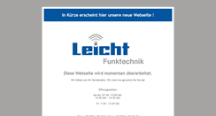 Desktop Screenshot of leicht-funktechnik.de
