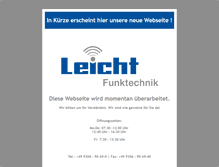 Tablet Screenshot of leicht-funktechnik.de